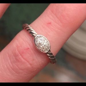 David Yurman Oval Diamond ring